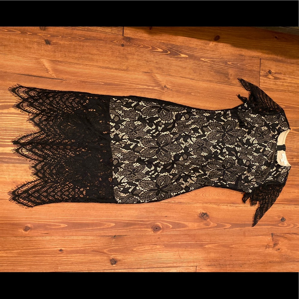 Black Lace Dress. Love Fire